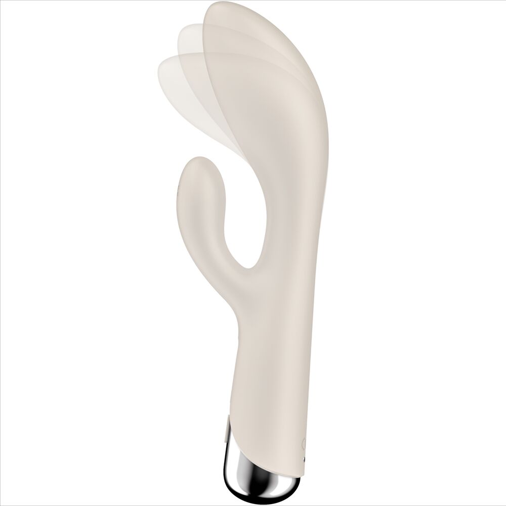 SATISFYER - SPINNING RABBIT 1 STIMOLAZIONE CLITORIDE E PUNTO G BEIGE – Vibratori di coniglio – foto 5
