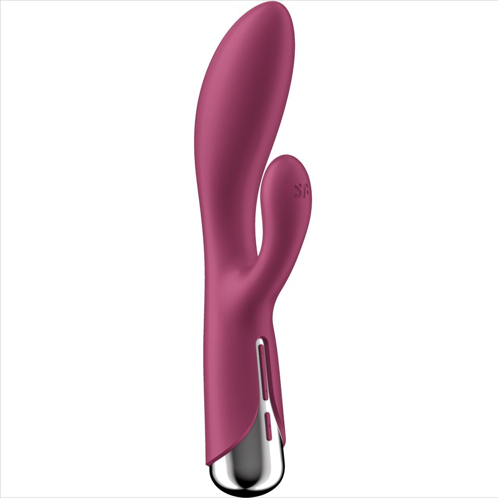 SATISFYER - SPINNING RABBIT 1 CLITORIDE E STIMOLAZIONE DEL PUNTO G ROSSO – Vibratori di coniglio