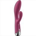 SATISFYER - SPINNING RABBIT 1 CLITORIDE E STIMOLAZIONE DEL PUNTO G ROSSO – Vibratori di coniglio