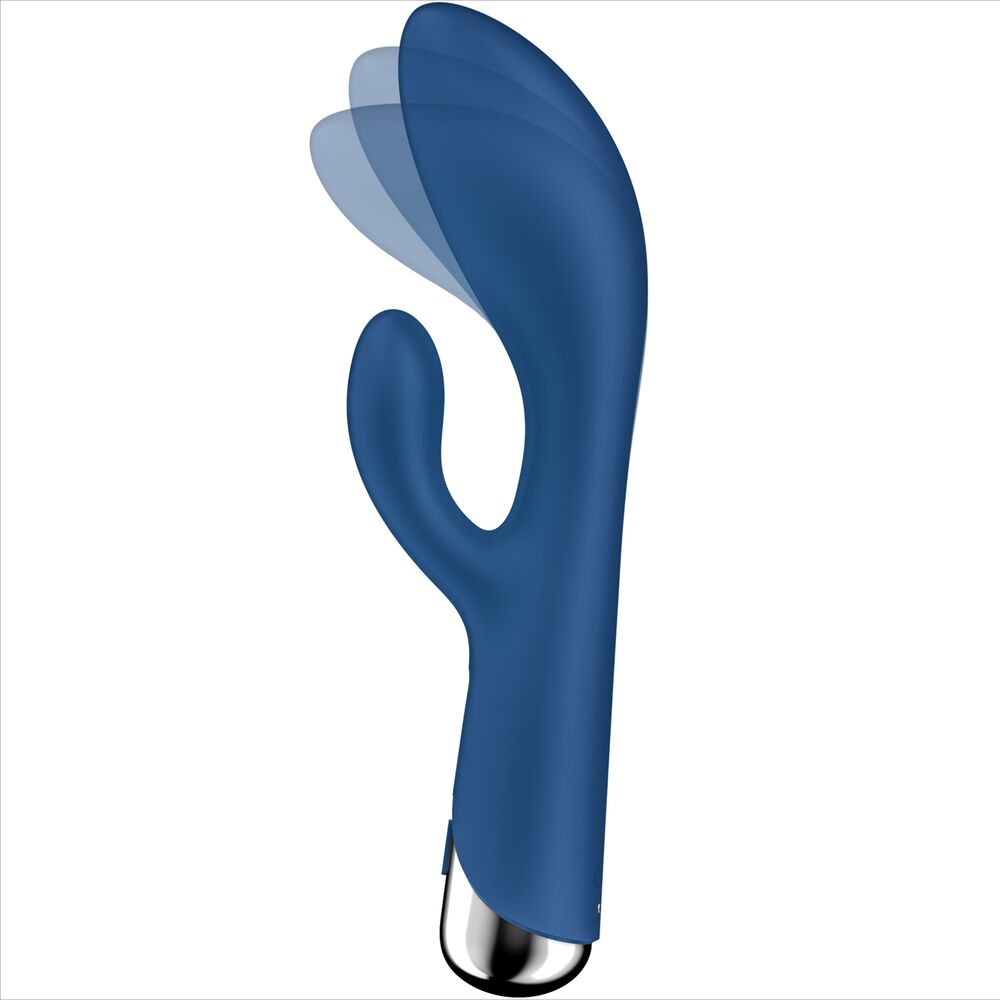 SATISFYER - SPINNING RABBIT 1 STIMOLAZIONE CLITORIDE E PUNTO G BLU – Vibratori di coniglio – foto 5