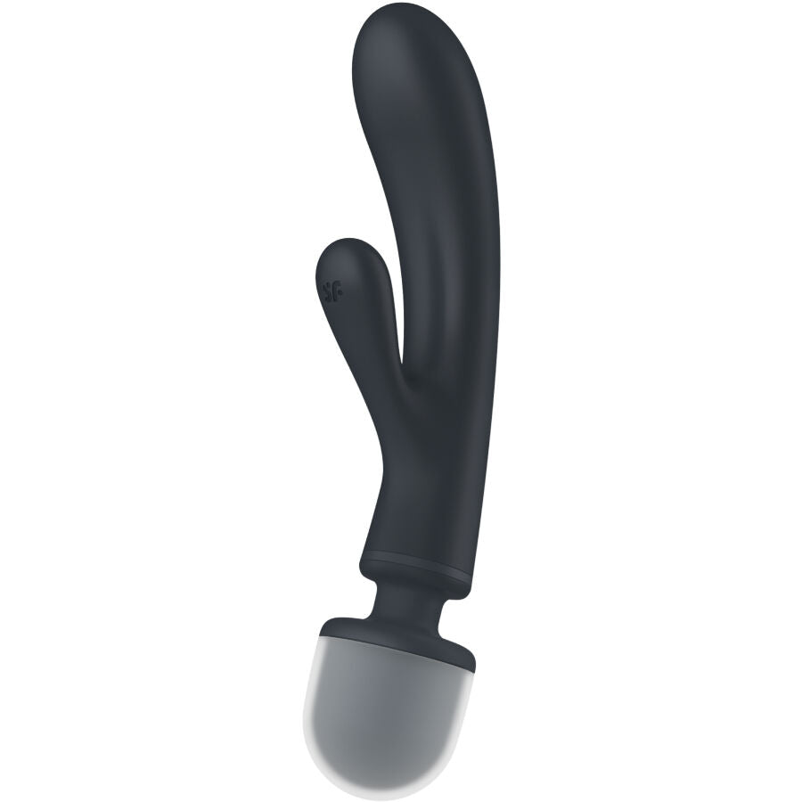 SATISFYER - MASSAGGIATORE VIBRATORE CONIGLIO TRIPLE LOVER GRIGIO – Vibratore WAND
