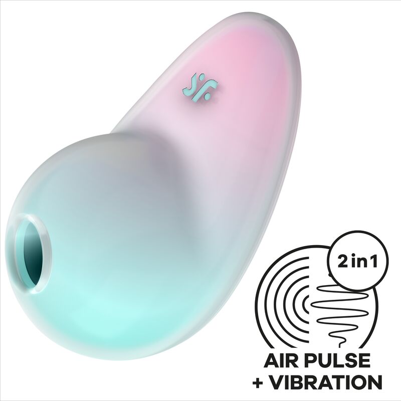 SATISFYER - STIMOLATORE PIXIE DUST BLUE AIR PLUSE – Stimolatore dell'aria nessuna vibrazione – foto 5