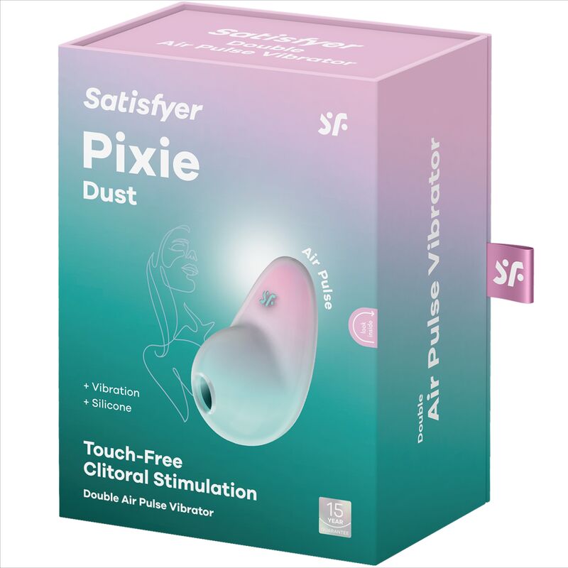 SATISFYER - STIMOLATORE PIXIE DUST BLUE AIR PLUSE – Stimolatore dell'aria nessuna vibrazione – foto 6