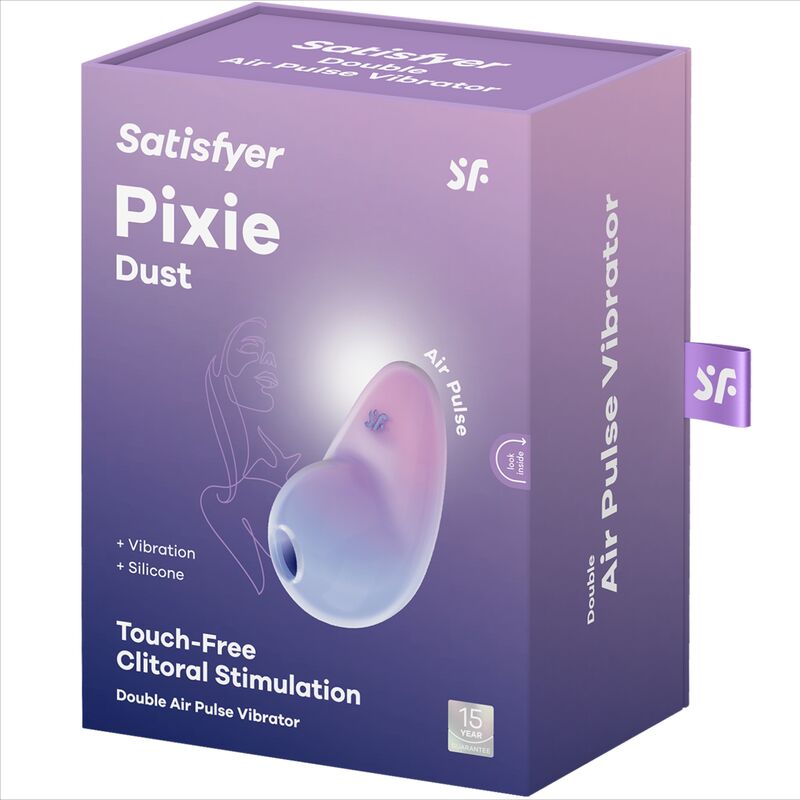 SATISFYER - STIMOLATORE PIXIE DUST LILAC AIR PLUSE – Stimolatore dell'aria nessuna vibrazione – foto 5