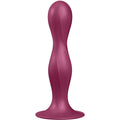 SATISFYER - DILDO IN SILICONE DOPPIA PALLA GRANATO – Falli senza vibrazioni