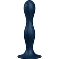 SATISFYER - DILDO IN SILICONE DOPPIA SFERA BLU – Falli senza vibrazioni