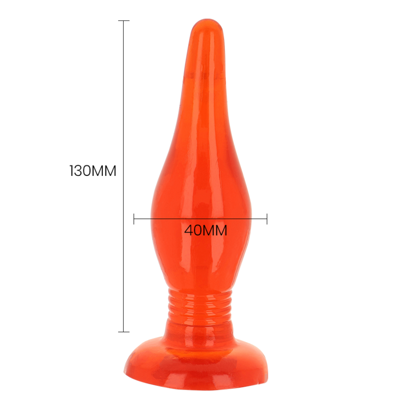 BAILE - PLUG ANALE SOFT TOUCH ROSSO 14.2 CM – Tappi anali – foto 5