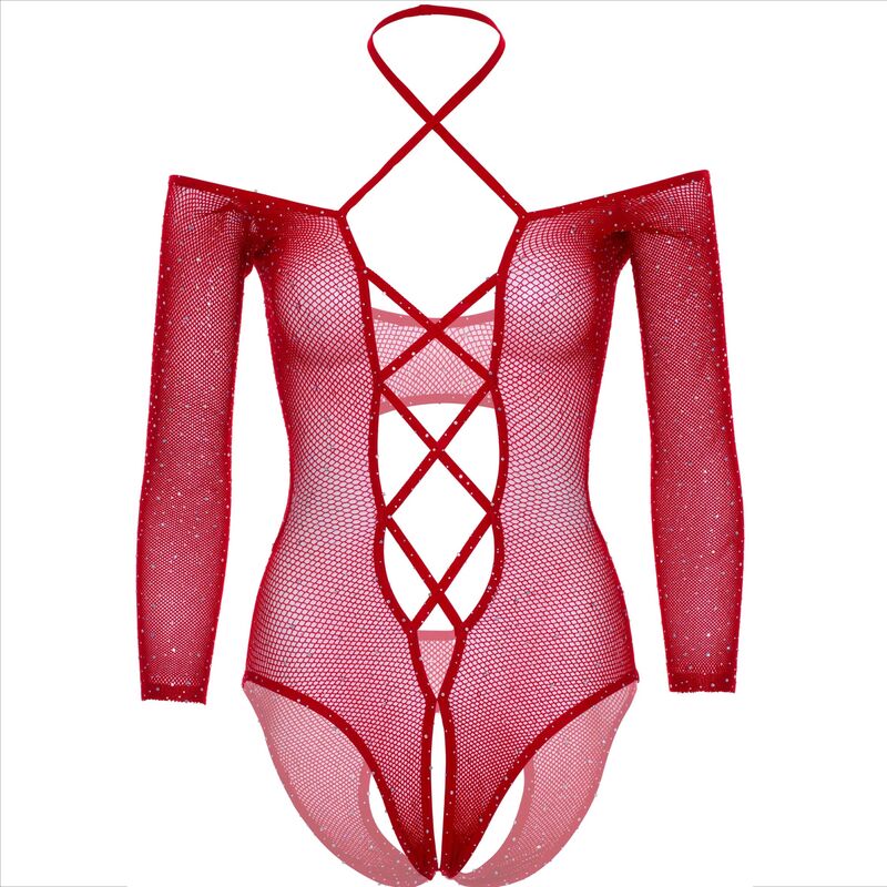 LEG AVENUE - BODY CROTHLESS CON ROSSO LUCIDO – Body – foto 9