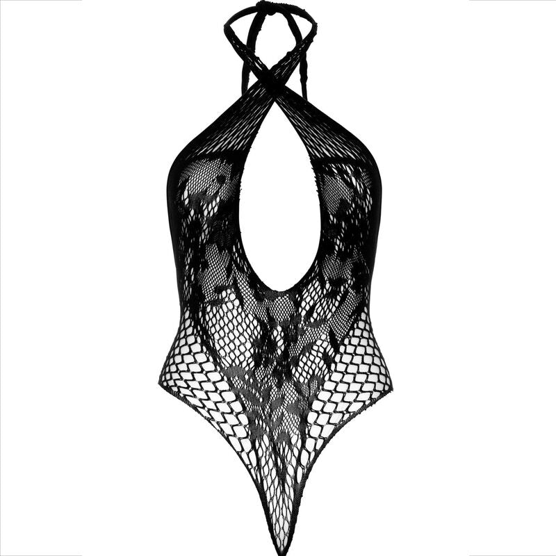 LEG AVENUE - CAVEZZA TEDDY CON PIZZO NERO – Body – foto 6