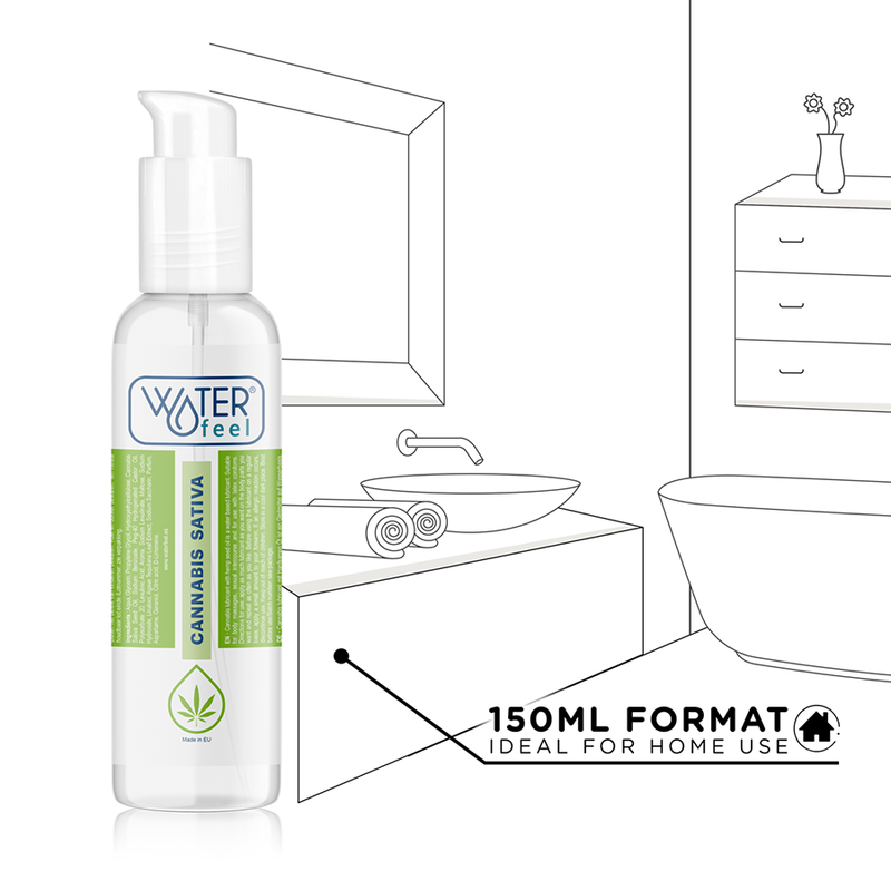 WATERFEEL - LUBRIFICANTE ALLA CANNABIS 150 ML – Serie a base di CBD – foto 5
