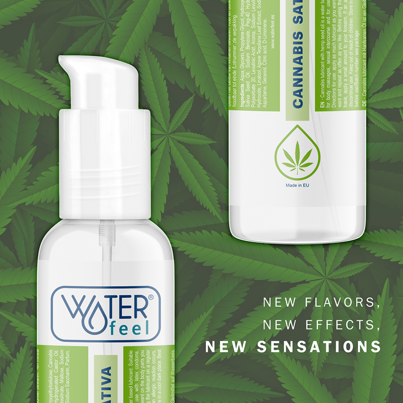WATERFEEL - LUBRIFICANTE ALLA CANNABIS 150 ML – Serie a base di CBD – foto 6