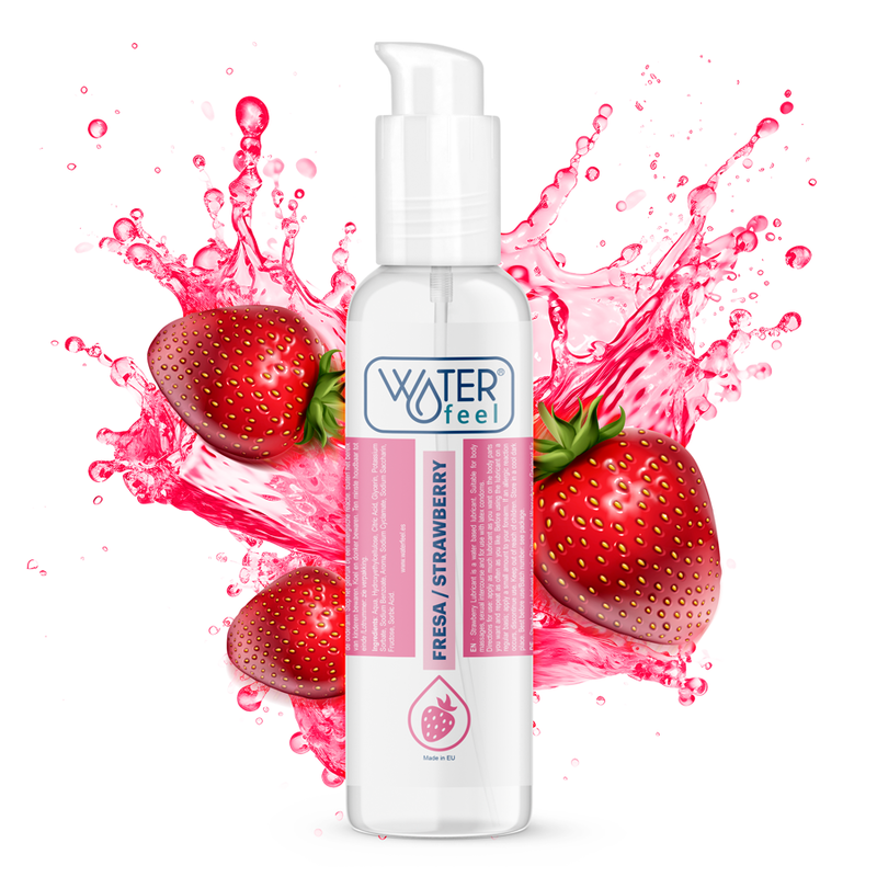 WATERFEEL - LUBRIFICANTE A BASE ACQUA DI FRAGOLA 175 ML – Con sapori deliziosi