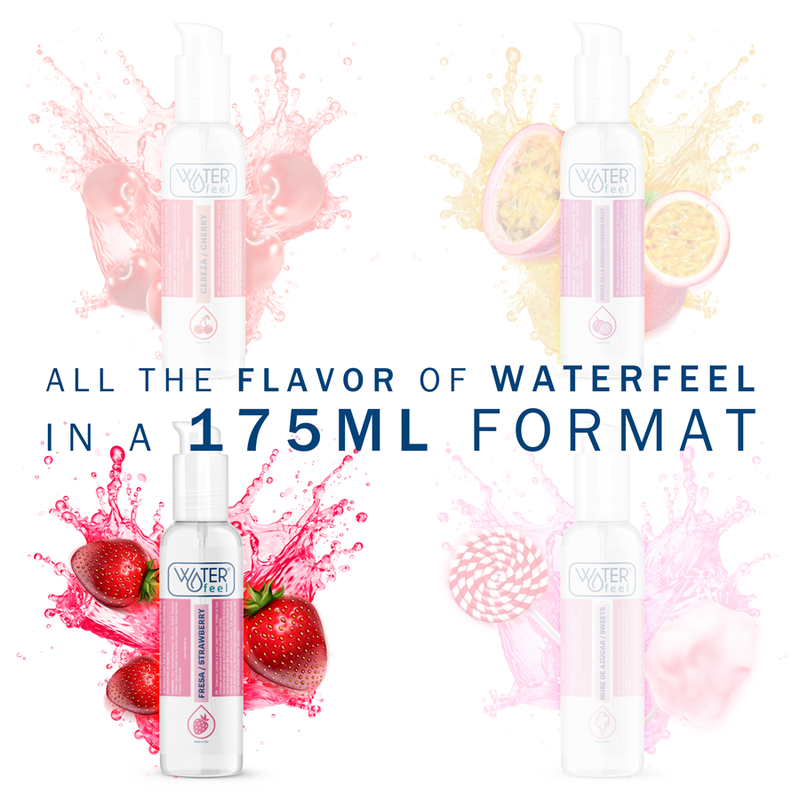 WATERFEEL - LUBRIFICANTE A BASE ACQUA DI FRAGOLA 175 ML – Con sapori deliziosi – foto 2