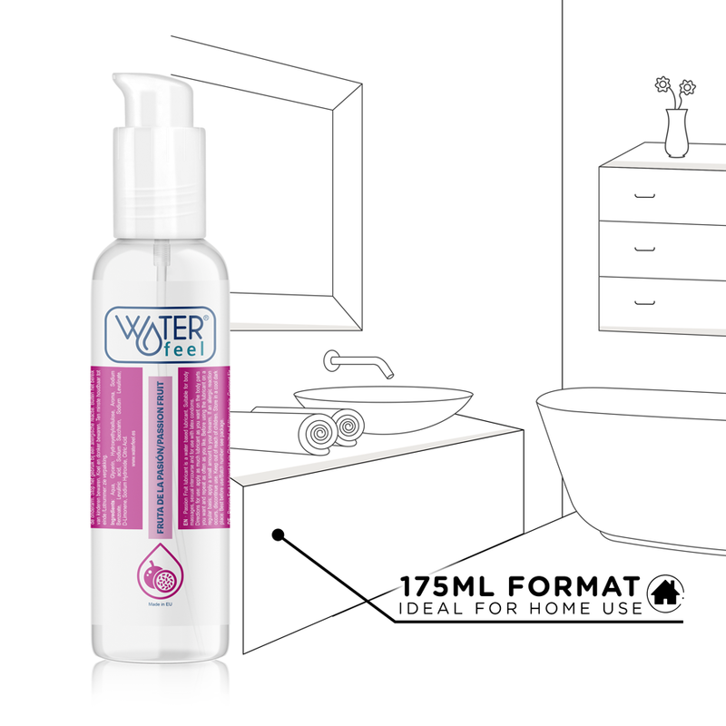 WATERFEEL - LUBRIFICANTE A BASE ACQUA AL FRUTTO DELLA PASSIONE 175 ML – Con sapori deliziosi – foto 5