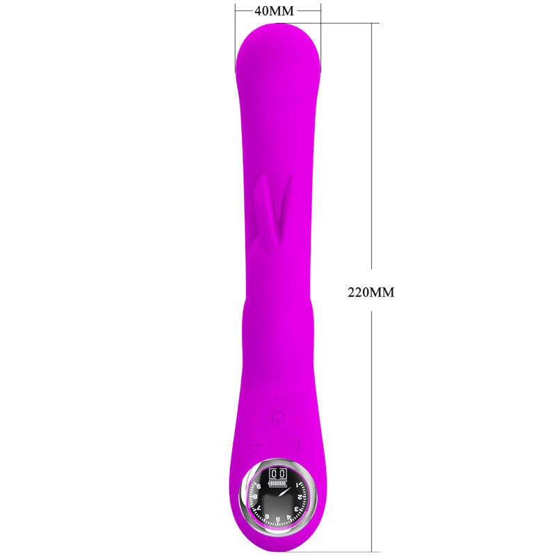 PRETTY LOVE - VIBRATORE LAMAR RABBIT E PUNTO G VIOLA – Vibratori di coniglio – foto 6