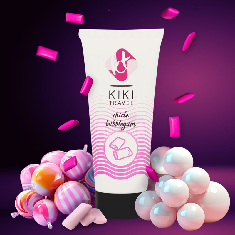 KIKÍ TRAVEL - FRAGOLA GUM LUBRIFICANTE 50 ML – Con sapori deliziosi – foto 5
