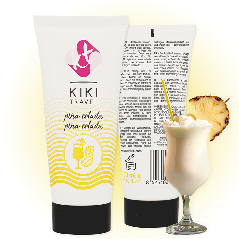 KIKÍ TRAVEL - PINA COLADA LUBRIFICANTE 50 ML – Con sapori deliziosi – foto 2