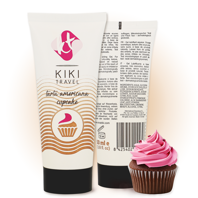 KIKÍ TRAVEL - LUBRIFICANTE PER CUPCAKE 50 ML – Con sapori deliziosi – foto 2