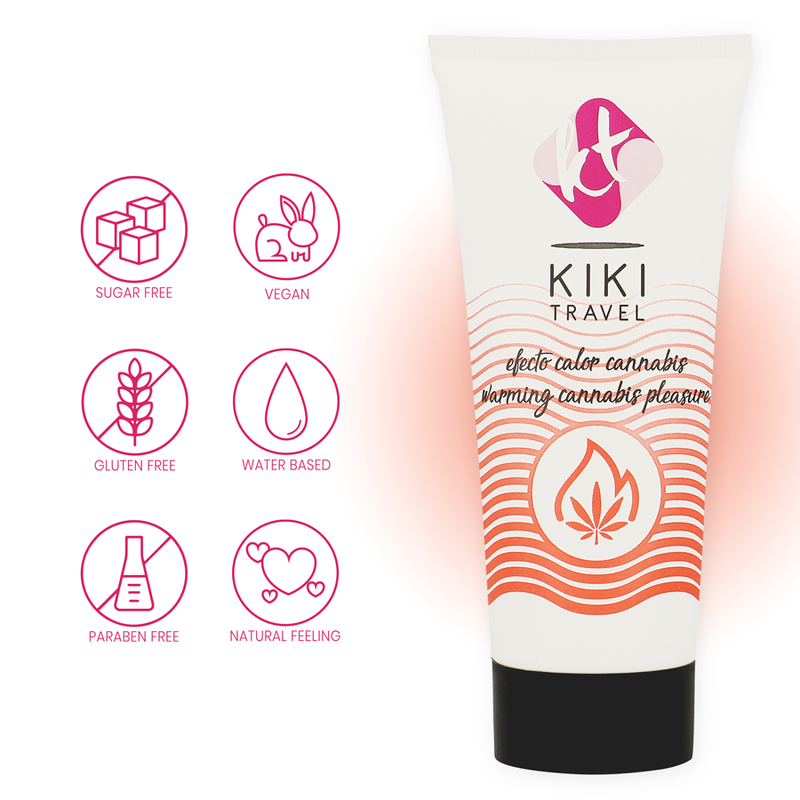 KIKÍ TRAVEL - CANNABIS LUBRIFICANTE EFFETTO CALDO 50 ML – Effetto calore – foto 4