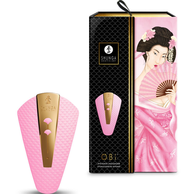 SHUNGA - MASSAGGIATORE INTIMO OBI ROSA – Vibratori clitoridei da posare – foto 4