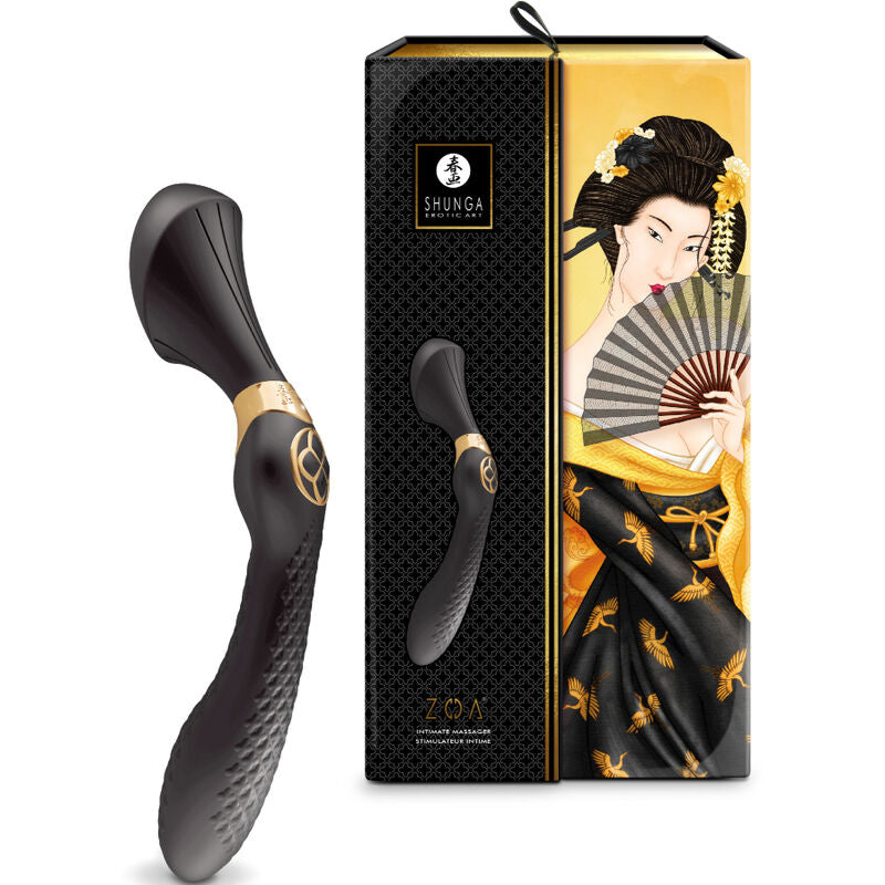 SHUNGA - MASSAGGIATORE INTIMO ZOA NERO – Massaggiatrici