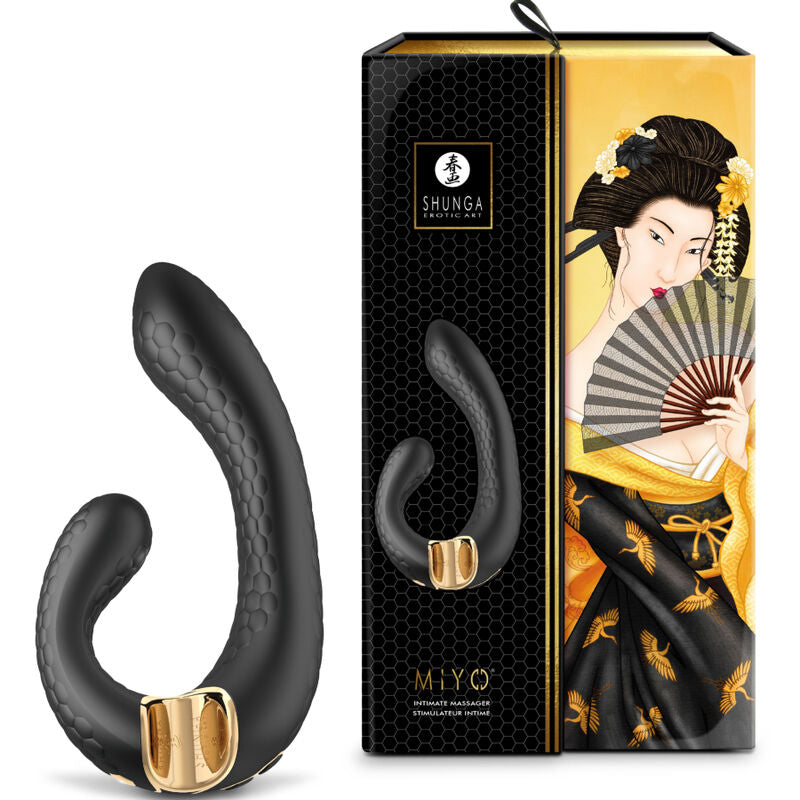 SHUNGA - MASSAGGIATORE INTIMO MIYO NERO – Vibratori a punto G – foto 3