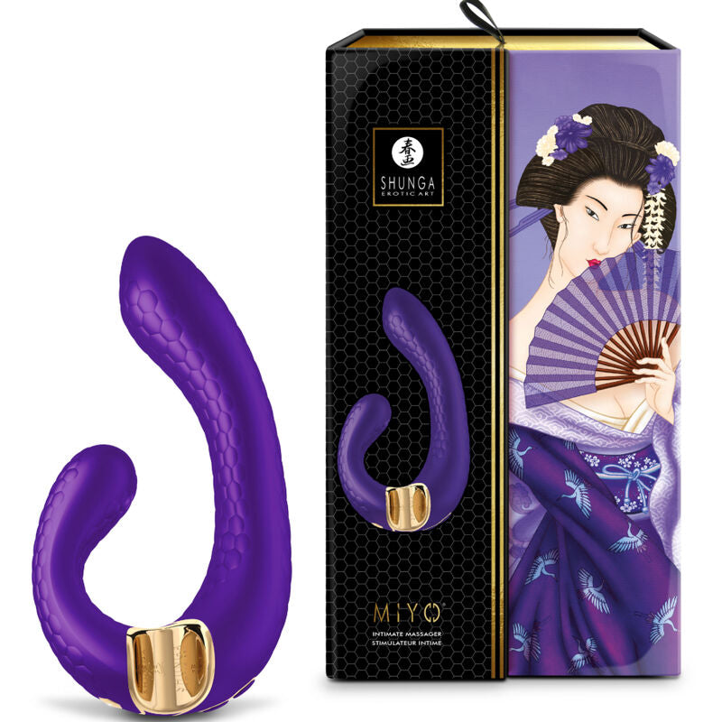 SHUNGA - MASSAGGIATORE INTIMO MIYO VIOLA – Vibratori a punto G – foto 3