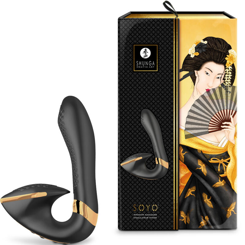 SHUNGA - MASSAGGIATORE INTIMO SOYO NERO – Vibratori a punto G – foto 3