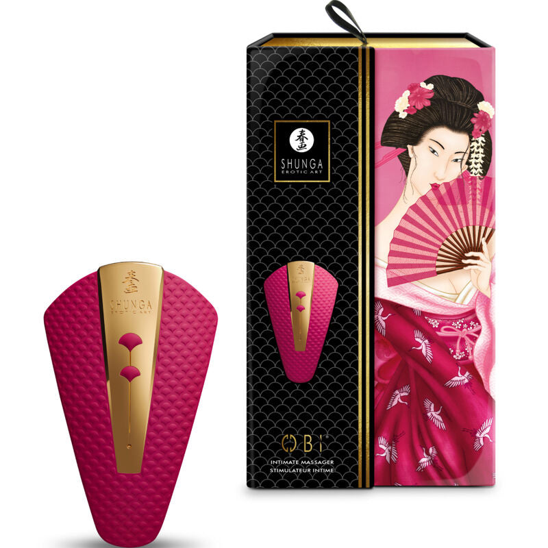 SHUNGA - MASSAGGIATORE INTIMO OBI FUCSIA – Vibratori clitoridei da posare – foto 4