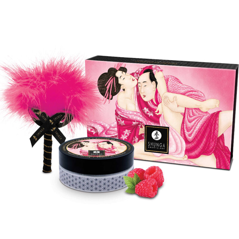 SHUNGA - KIT POLVERE DA MASSAGGIO ALIMENTARE LAMPONE – Polveri commestibili