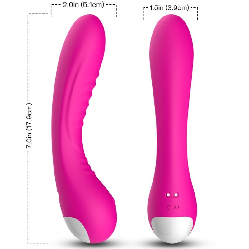 ARMONY - VIBRATORE LEGEND IN SILICONE FUCSIA – Rotatori vibranti – foto 3