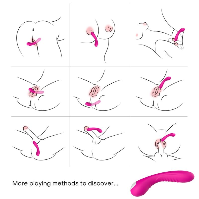 ARMONY - VIBRATORE LEGEND IN SILICONE FUCSIA – Rotatori vibranti – foto 2
