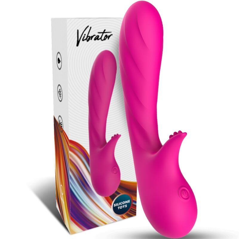 ARMONY - VIBRATORE ROMANCE CON STIMOLATORE FUCSIA – Rotatori vibranti – foto 5