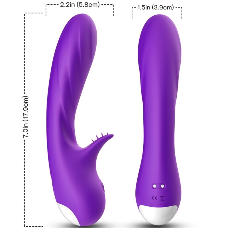 ARMONY - VIBRATORE ROMANCE CON STIMOLATORE VIOLA – Rotatori vibranti