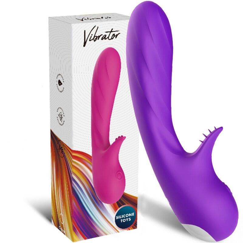ARMONY - VIBRATORE ROMANCE CON STIMOLATORE VIOLA – Rotatori vibranti – foto 5