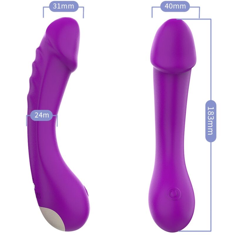 ARMONY - DILDO VIBRATORE G-SPOT IN SILICONE VIOLA – Rotatori vibranti – foto 3