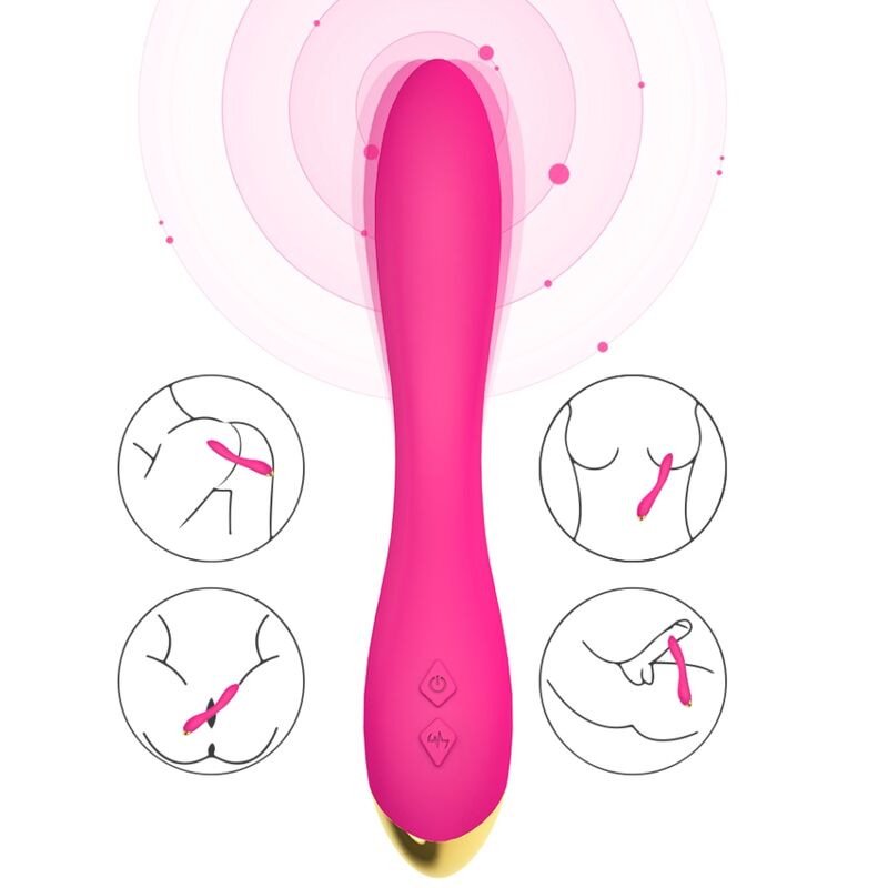 ARMONY - VIBRATORE FLAMINGO MULTIPOSIZIONE FUCSIA – Rotatori vibranti – foto 3