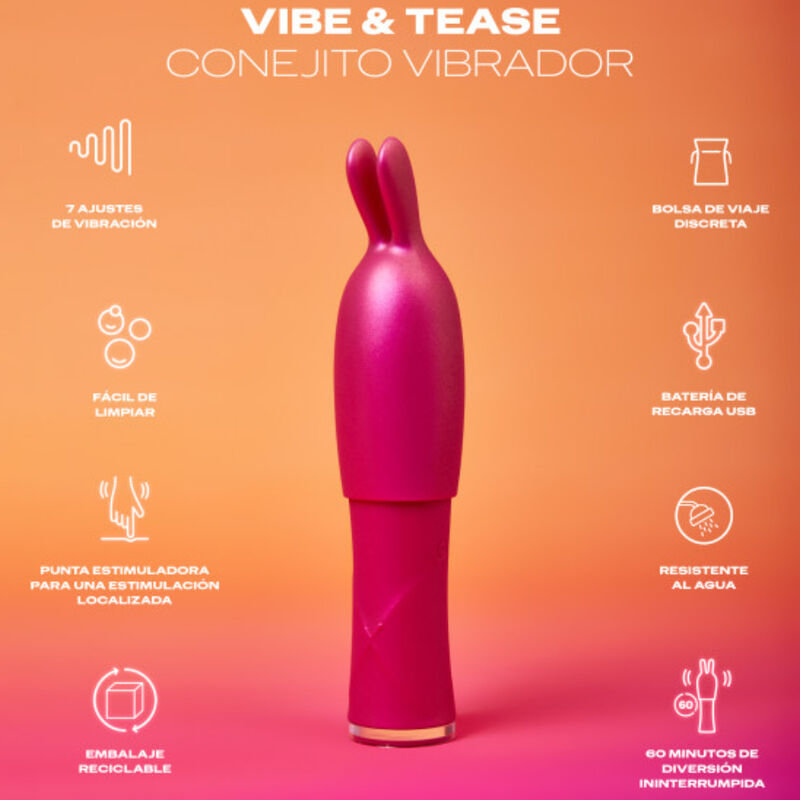 DUREX - TOY VIBRATORE VIBE & TEASE – Vibratori di coniglio – foto 2