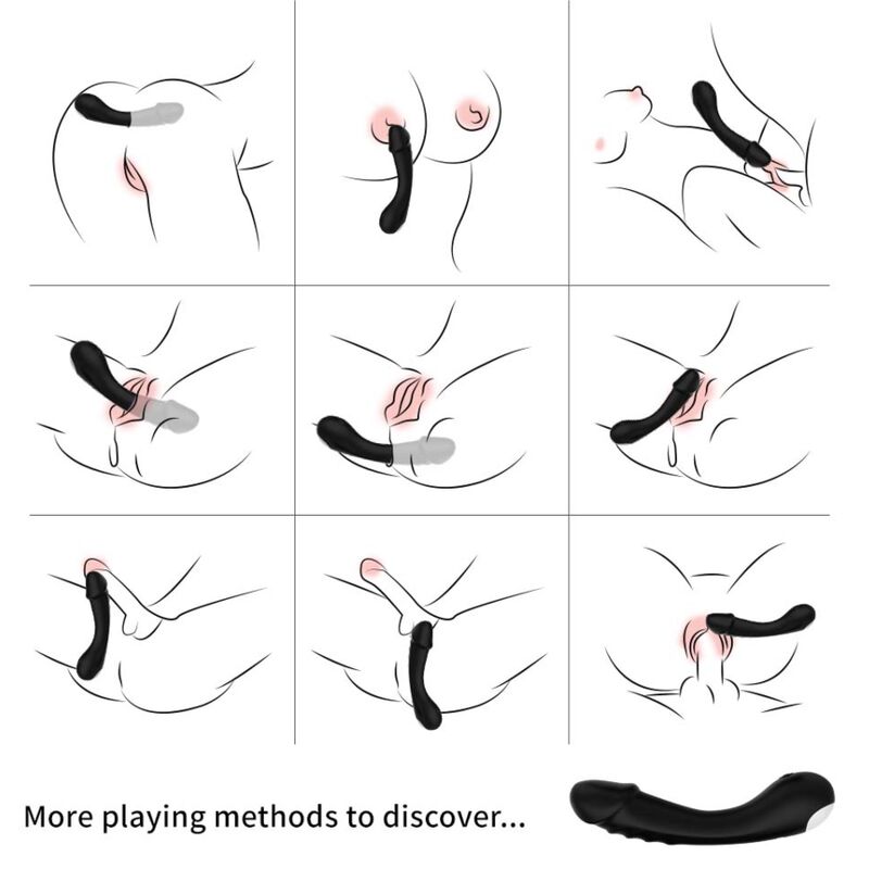 ARMONY - DILDO VIBRATORE G-SPOT IN SILICONE NERO – Rotatori vibranti – foto 2