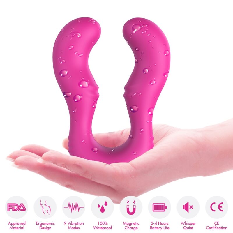 ARMONY - VIBRATORE SERAPH DOPPIO TELECOMANDO FUCSIA – Telecomando – foto 4