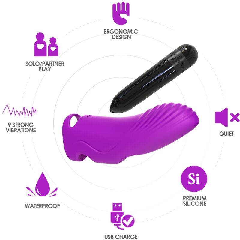 ARMONY - AURORA VIBRATORE FINGER FUCSIA – Mini vibratori – foto 3