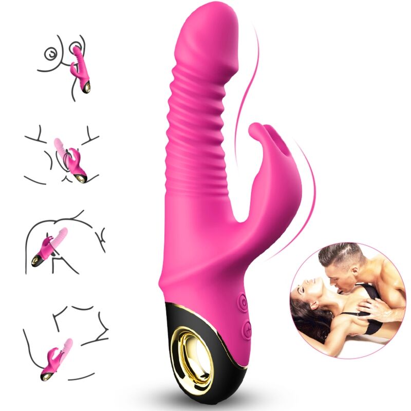 ARMONY - VIBRATORE ZING DILDO CONIGLIO FUCSIA – Vibratori di coniglio – foto 2