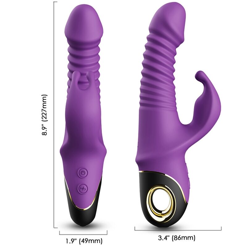 ARMONY - VIBRATORE ZING DILDO CONIGLIO VIOLA – Vibratori di coniglio – foto 3