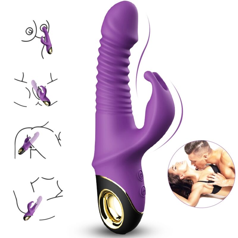 ARMONY - VIBRATORE ZING DILDO CONIGLIO VIOLA – Vibratori di coniglio – foto 2