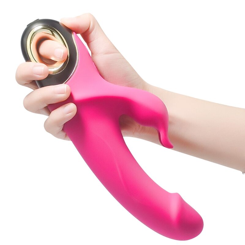 ARMONY - METEROR DILDO VIBRATORE RABBIT ROTATOR FUCSIA – Vibratori di coniglio – foto 4
