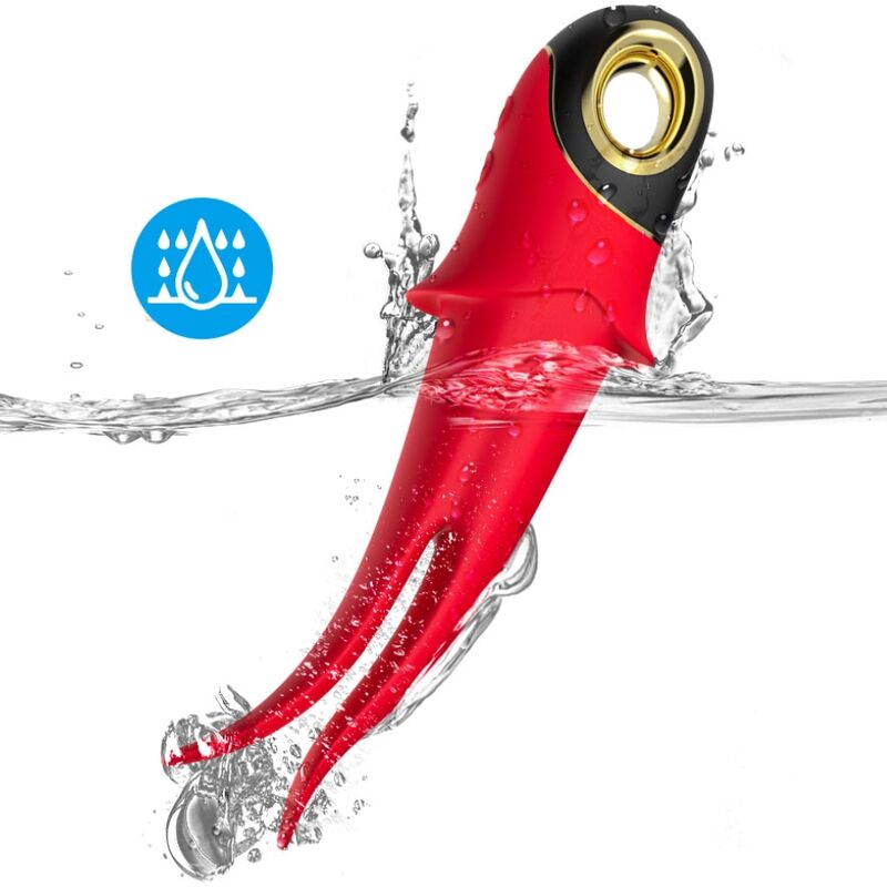 ARMONY - VIBRATORE OMBRA DOPPIA TESTA ROSSO – Per il clitoride – foto 4