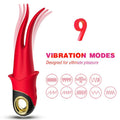 ARMONY - VIBRATORE OMBRA DOPPIA TESTA ROSSO – Per il clitoride