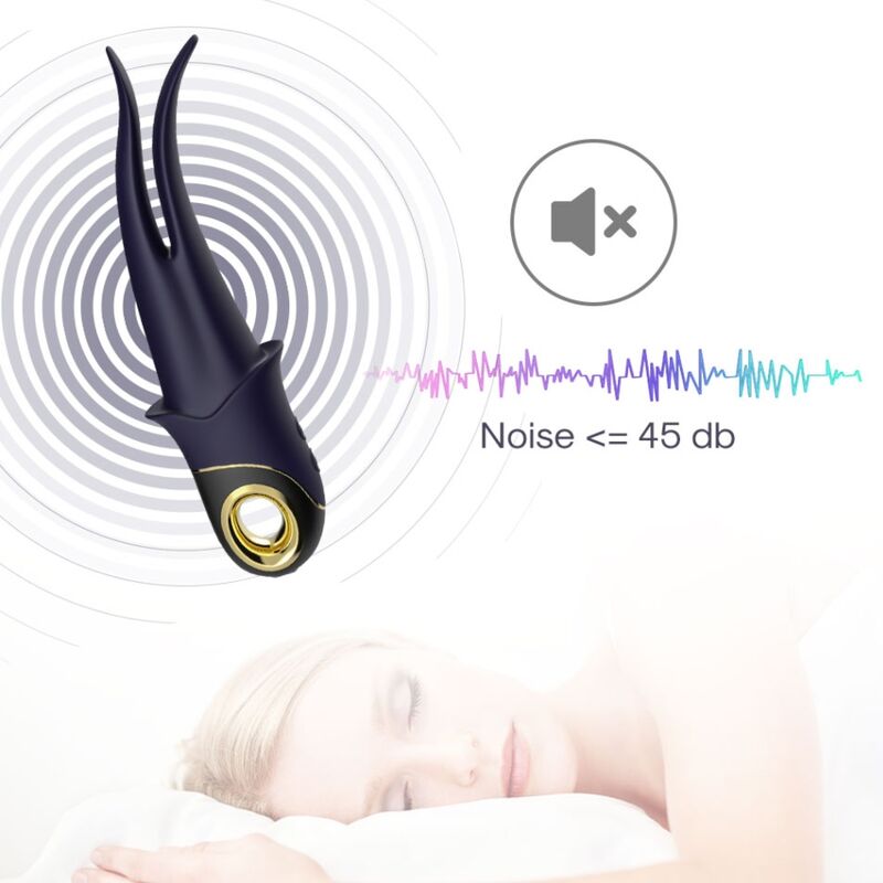 ARMONY - VIBRATORE OMBRA DOPPIA TESTA TEASING BLU – Per il clitoride – foto 5