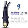 ARMONY - VIBRATORE OMBRA DOPPIA TESTA TEASING BLU – Per il clitoride