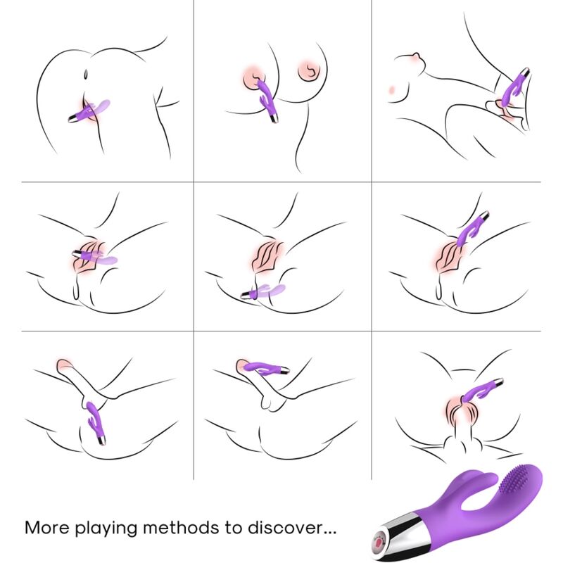 ARMONY - VIBRATORE RABBIT VIOLA – Vibratori di coniglio – foto 2